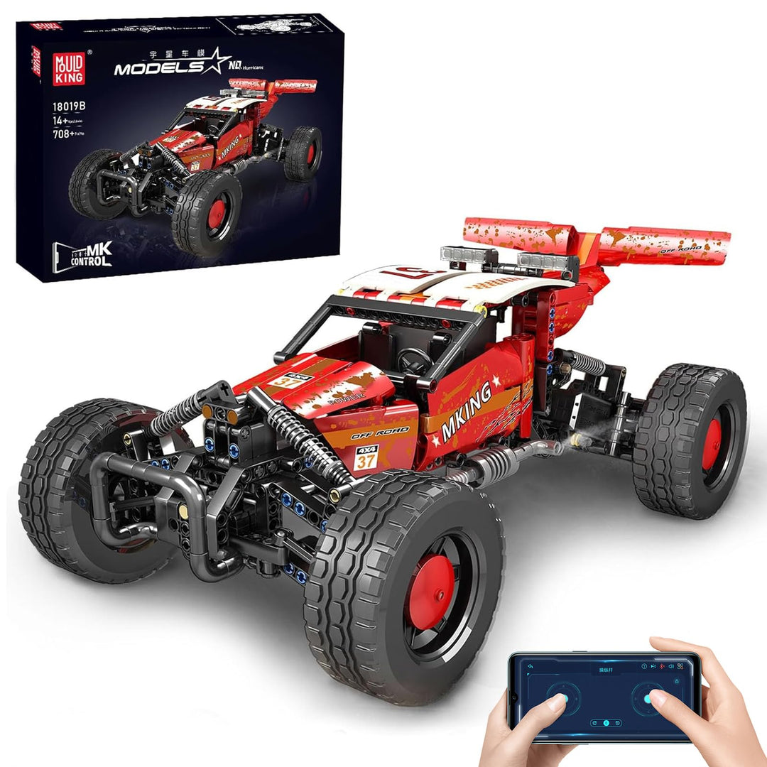 Mould King 18019B Technik Geländewagen Modellbaustein, 708 Teile Ferngesteuerter All Terrain Fahrzeu