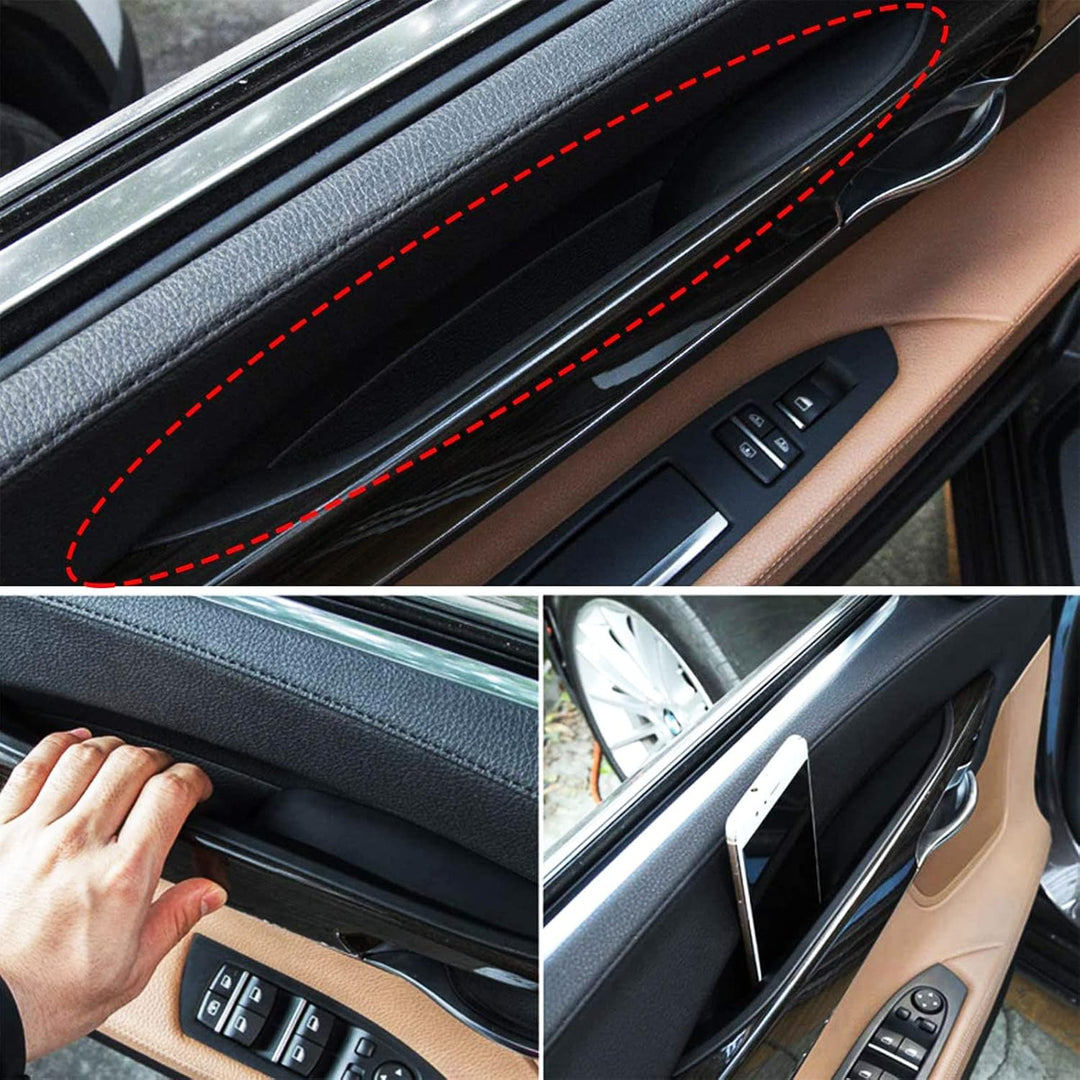 LIMBQS Schwarze Türgriffabdeckung für BMW 7er, Innentürgriffabdeckungen für BMW F01 F02 730 740 750