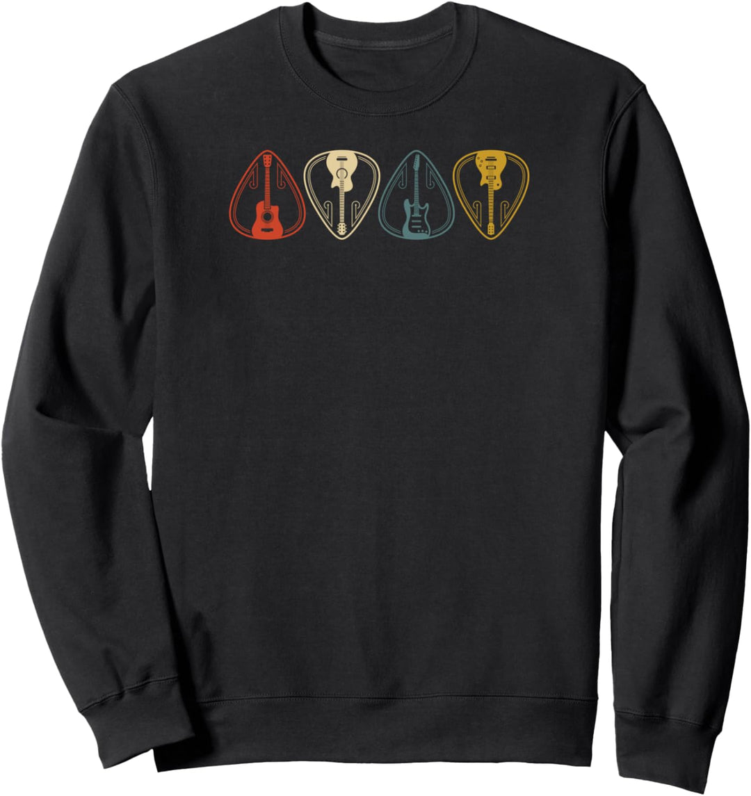 Gitarristen Bekleidung Gitarren Vintage Sweatshirt