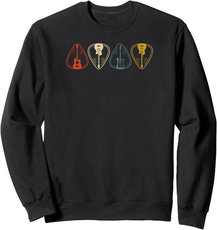 Gitarristen Bekleidung Gitarren Vintage Sweatshirt