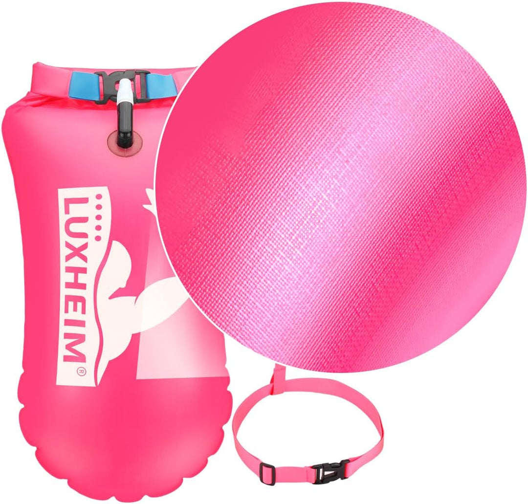 2 Pack Schwimmen Boje Schleppschwimmer für Open Water Schwimmen gut sichtbar Schwimmer Dry Bag wasse