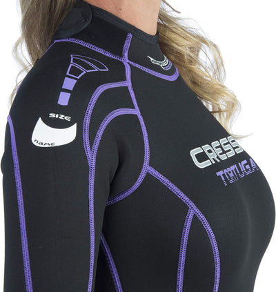 Cressi Tortuga Lady Wetsuit 2.5 mm - Shorty Neoprenanzug aus High Stretch Neopren für Frauen Schwarz