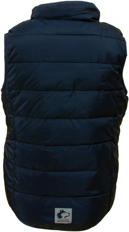 SALT AND PEPPER Baby-Jungen Vest Boy Reversible Daunenweste 80 Navy, 80 Navy