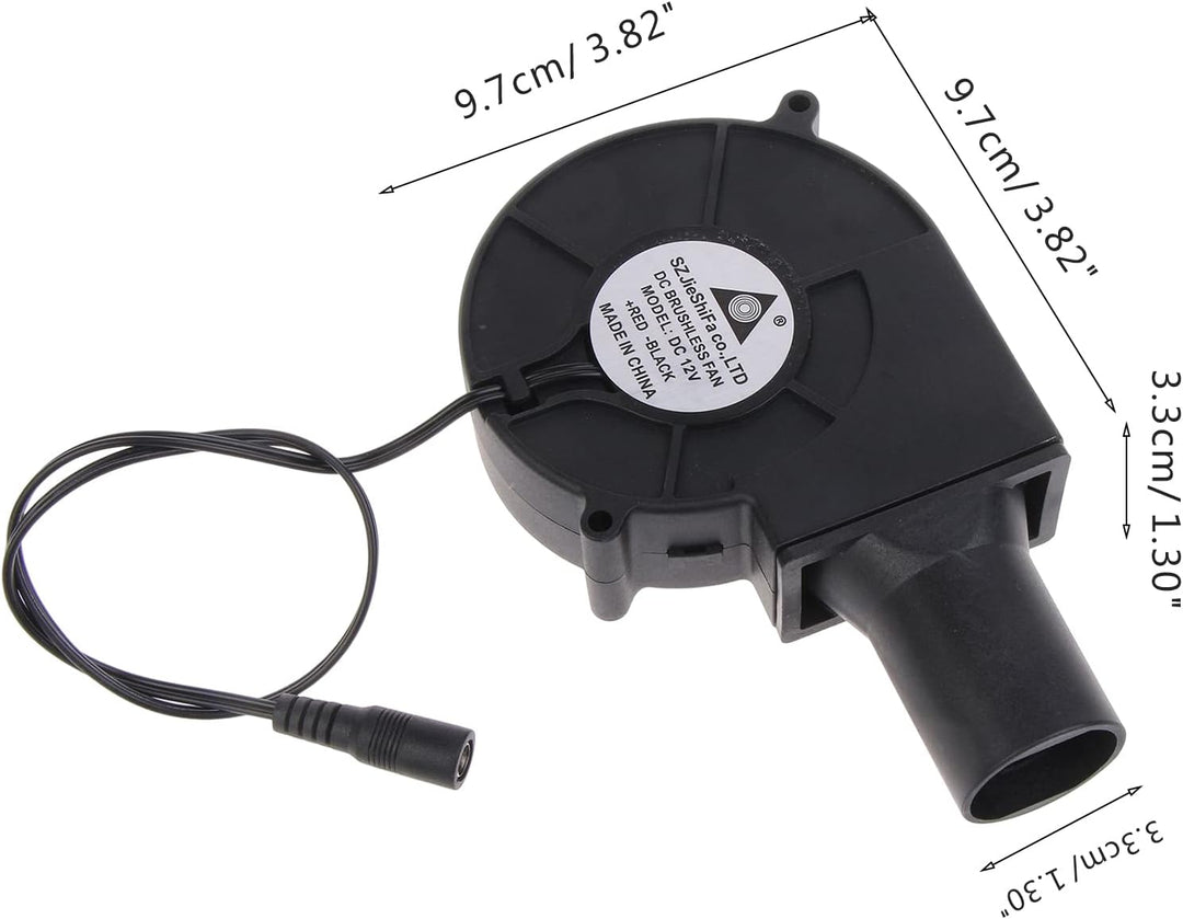110 V 220 V Grillventilator Grillheizung Herd 3–12 V Luftgebläse Kochen Grillventilator Einstellbare