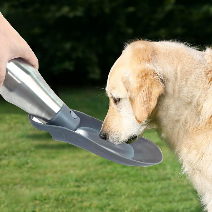 Wasserflasche für Hunde, ZoneYan 750 ml Edelstahl Hundetrinkflasche für Unterwegs, Tragbare Trinkfla