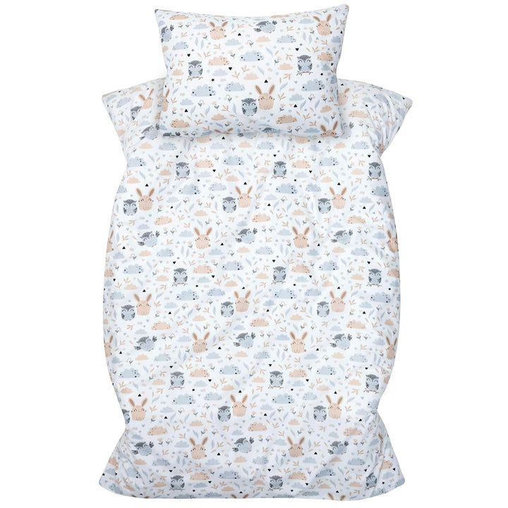 Amilian Kinder Bettbezug aus Baumwolle 100x135 - Weiche Bettwäsche für Kinderbett - Pflegeleichte Ki