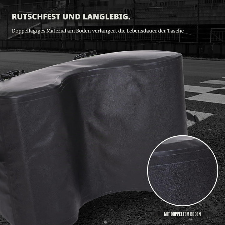 WILD HEART Motorrad-Rücksitztasche U-förmige wasserdichte Hecktasche 50L Motorradausrüstung Lokomoti