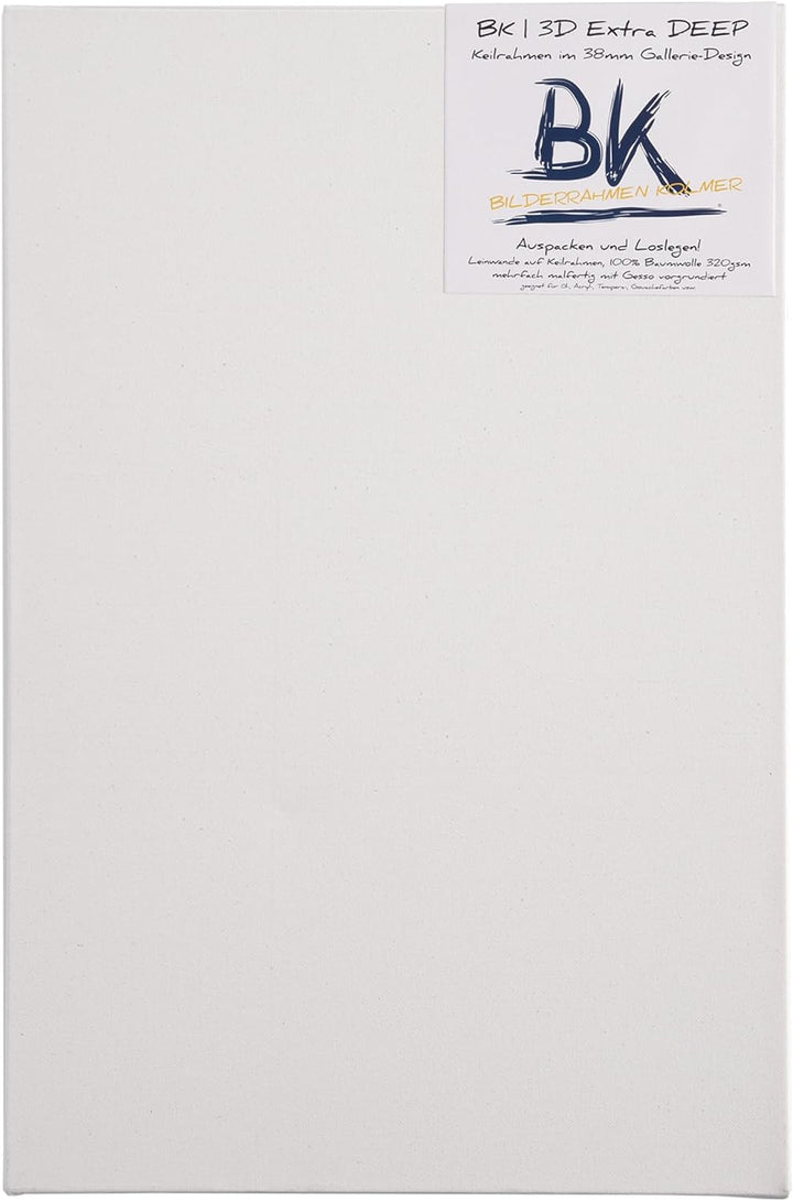 4X BK extra DEEP KEILRAHMEN 70x100cm | Leinwände auf Keilrahmen 70x100 cm | extra hohe Keilrahmen mi