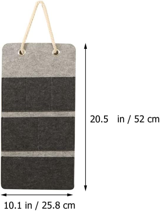 Toddmomy Wandbehang Aufbewahrungstasche Filz Wandbehang Organizer Korb Mit Mehreren Taschen Stoff Üb