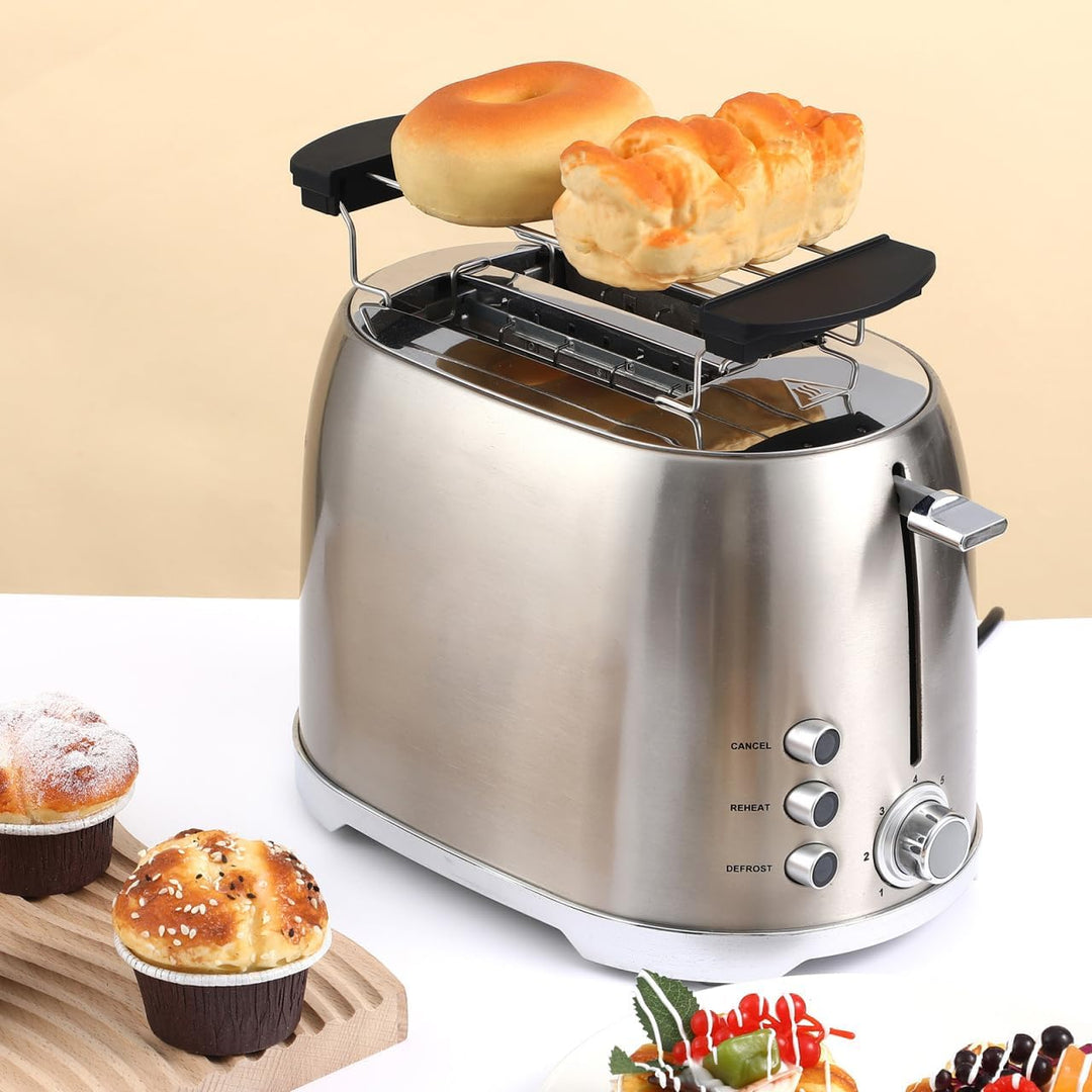 Operitacx Toaster Warming Rack Edelstahl Sandwich Racks Brot Toast Rack Brot Laib Scheibenhalter Gri