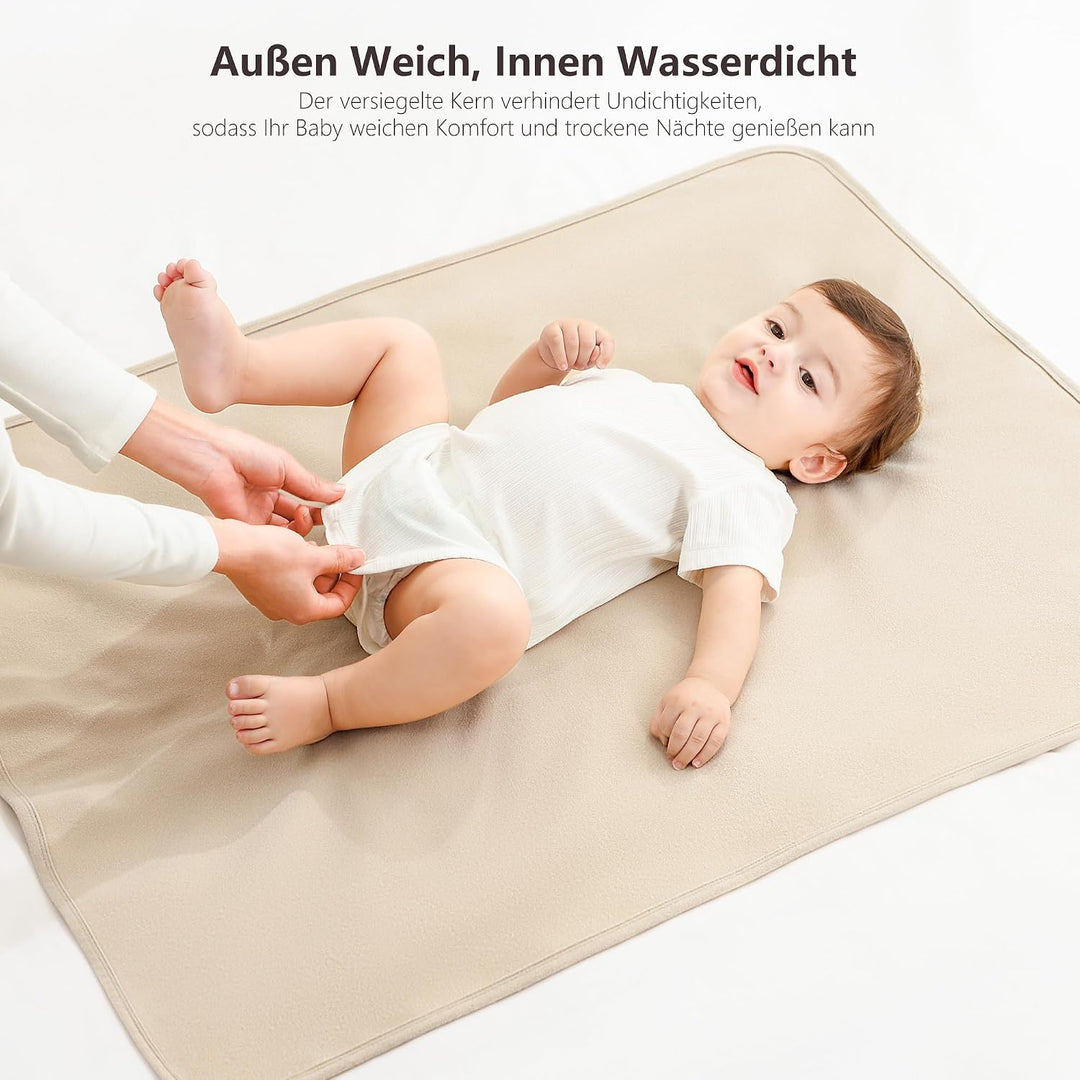 Susurration 2er Pack Bettunterlage Wasserdicht Kinder 75x90 cm Waschbar Matratzenschoner Baby Inkont