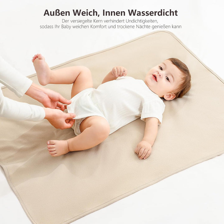 Susurration 2er Pack Bettunterlage Wasserdicht Kinder 75x90 cm Waschbar Matratzenschoner Baby Inkont