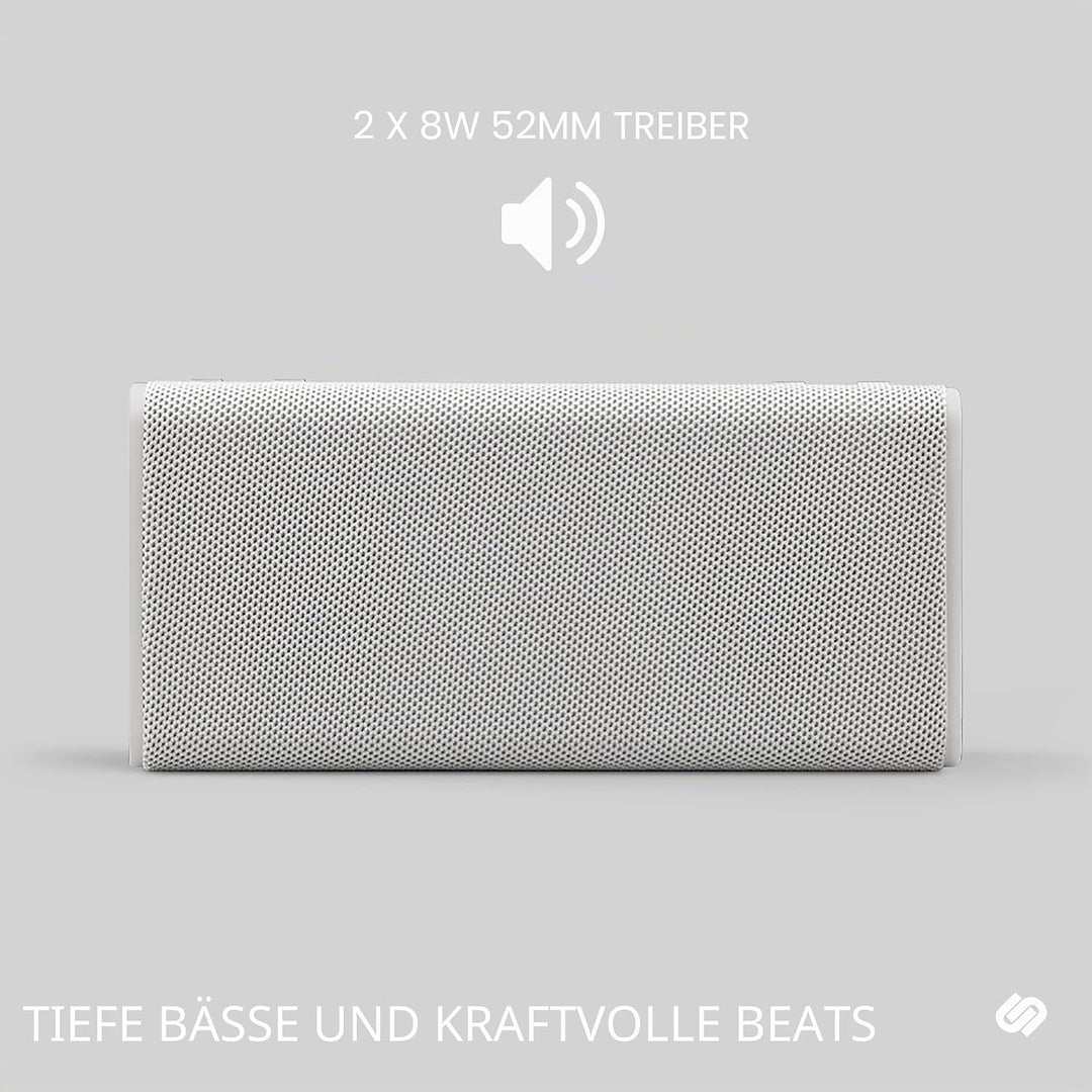 Urbanista Brisbane Plus Bluetooth 5.3 Lautsprecher, tragbarer kabelloser Lautsprecher mit Systemkopp