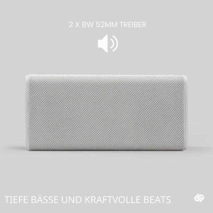 Urbanista Brisbane Plus Bluetooth 5.3 Lautsprecher, tragbarer kabelloser Lautsprecher mit Systemkopp