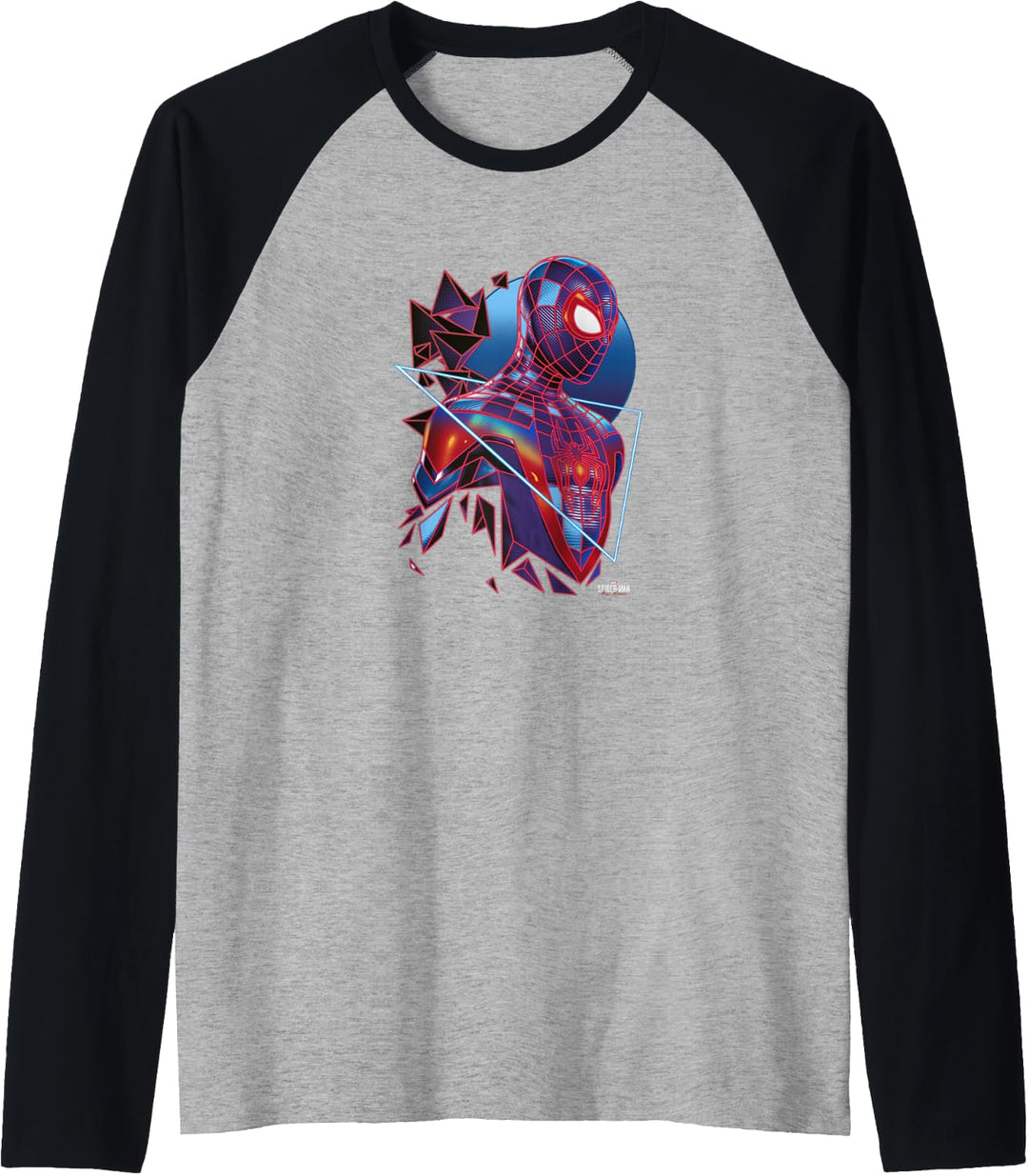 Marvel Spider-Man: Miles Morales Shattered Portrait Raglan