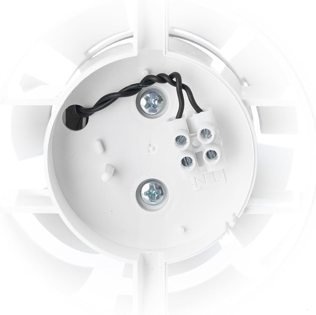 Ø 125mm Weiss Badlüfter - Ventilator mit Kugellager - Lüfter für Effiziente Belüftung im Bad Kuche W