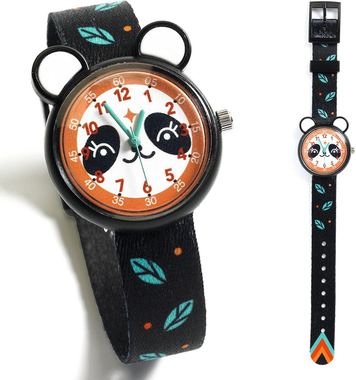 DJECO LBR Panda 50428 Lernuhren, Mehrfarbig