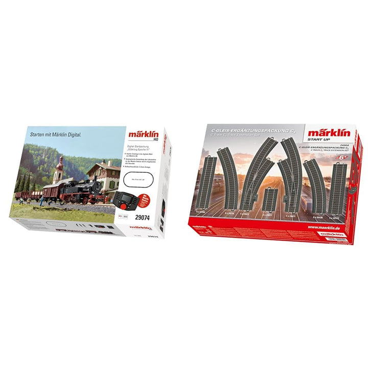 Märklin BR 74 Digital-Startpackung Güterzug Epoche 3, Spur H0 Modelleisenbahn, viele Soundfunktionen