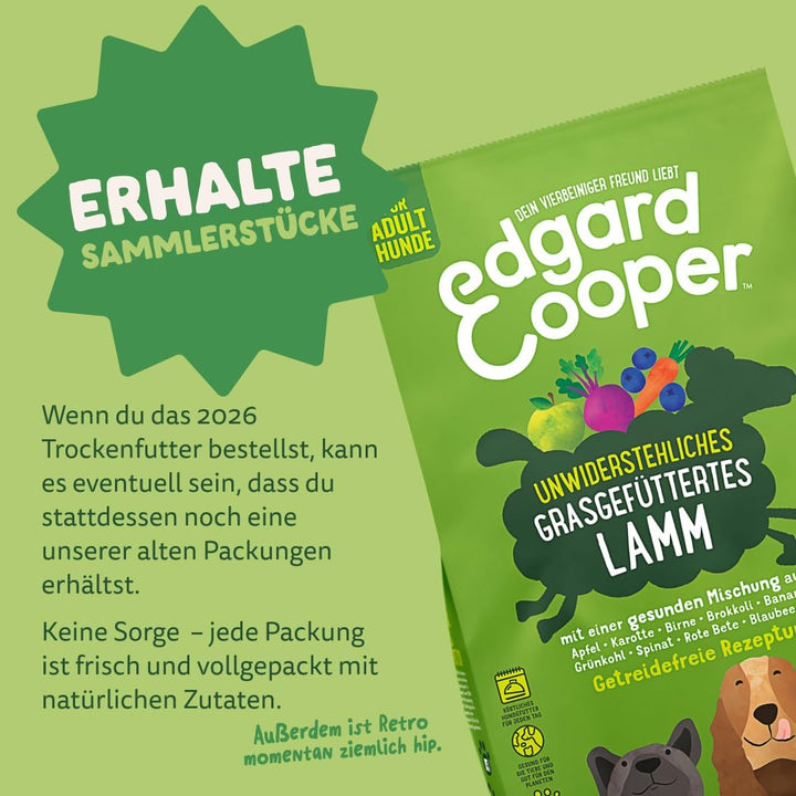 Edgard & Cooper Hundefutter Trocken Getreidefrei Hypoallergenes Hundefutter Hund Erwachsene Adult Na