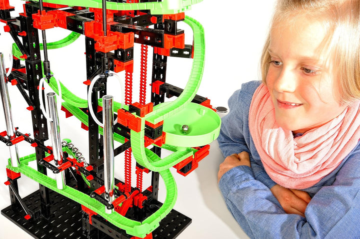 fischertechnik 533872 Kugelbahn Dynamic M – Bausatz für Kinder ab 7 Jahren, Lernspielzeug mit Flexsc