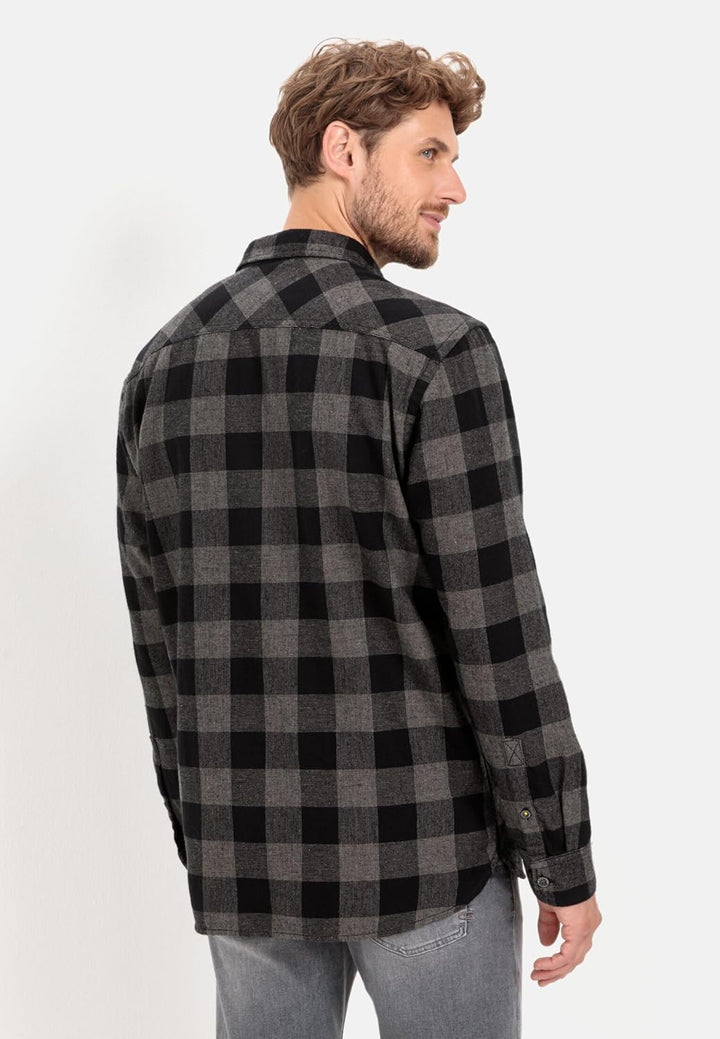 camel active Herren Hemd M Asphalt, M Asphalt