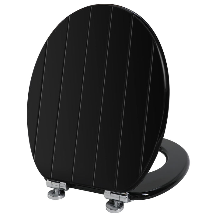 Angel Shield Weisser WC-Sitz aus Holz, antibakteriell, WC-Sitz passt nie verrutscht für Badezimmer m