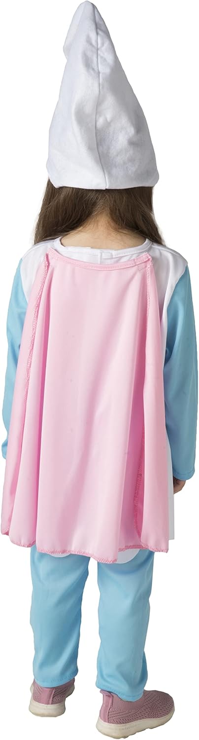 Ciao 14592.2-3 Smurfette Costume Baby Official Smurfs (Size Years) with Cape The Disguise, Blue, Whi
