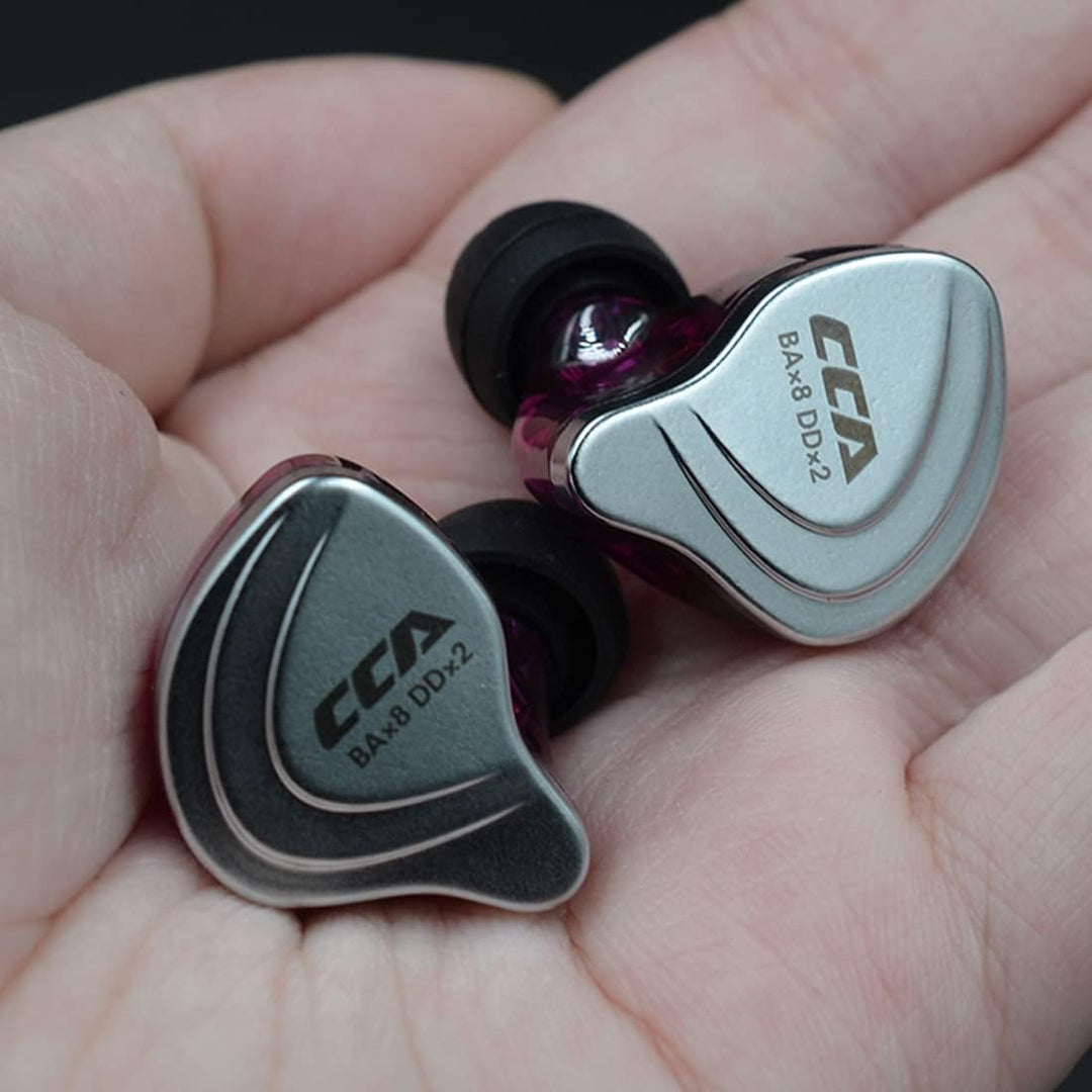 CCA C10 Hybrid-Treiber-In-Ear-Kopfhörer, HiFi-Stereo-Ohrhörer, leistungsstarker Bass, Sport-Headset