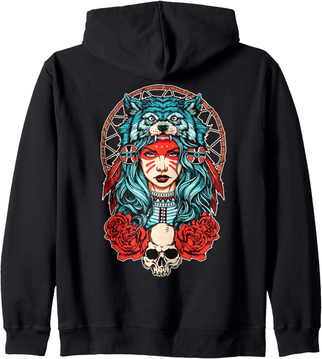 Wolf Mädchen Kapuzenjacke