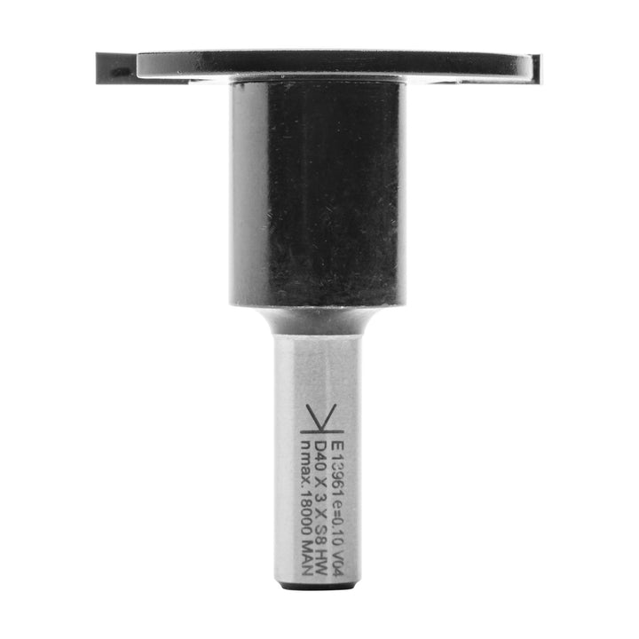 ENT 13961 Scheibennutfräser HW, Schaft (S) 8 mm, Durchmesser (D) 40 mm, NL 3 mm, GL 50 mm, auf Aufna