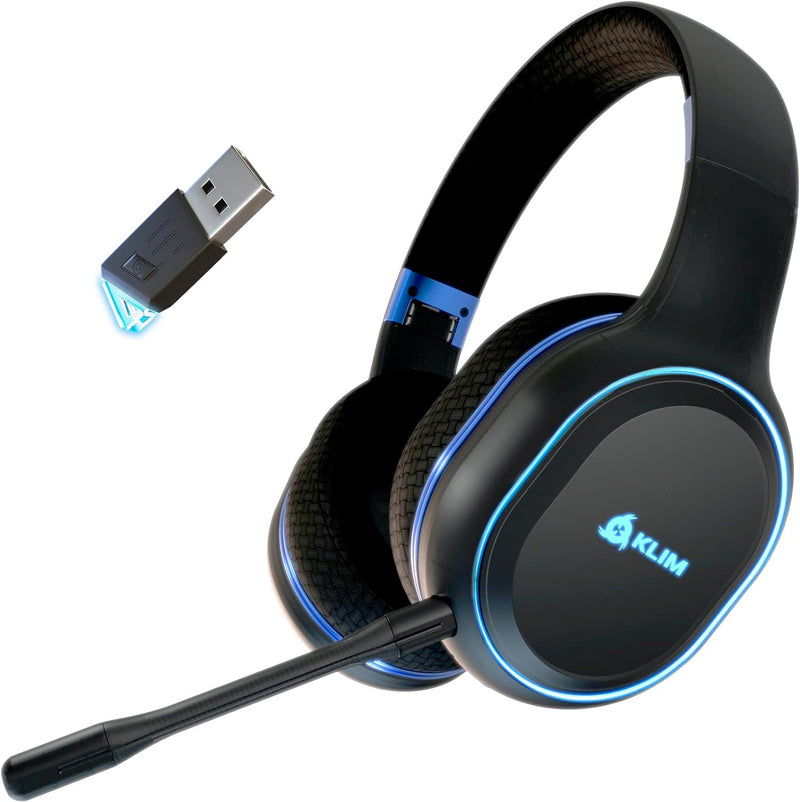 KLIM Lynx - NEU 2023 - Wireless Gaming Headset für PS4 PS5 Switch PC - Niedrige Latenz, Lightweight