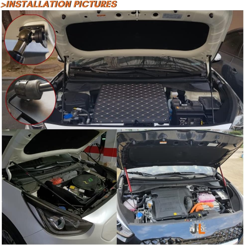 JINGLINGKJ für 2016-2019 Niro (DE) 5-Türer SUV Frontklappen-Dämpfer-Gasstreben Stossdämpfer Stosssta