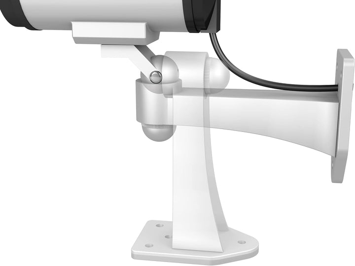 BASI | 2er Set Kamera-Attrappe mit blinkendem LED-Licht | Dummy Kamera | Sicherheitskamera | Überwac