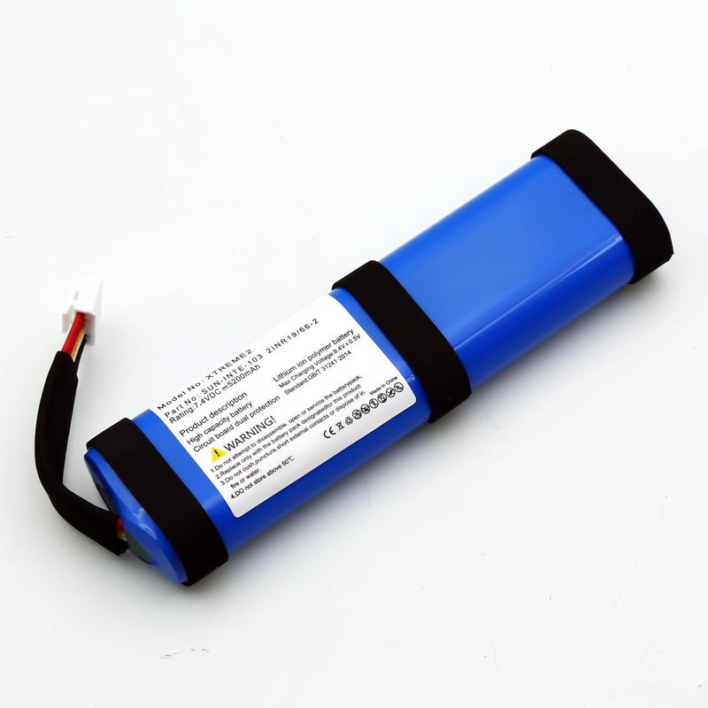 BLESYS Akku für JBL Xtreme 2, 7,4V 5200mAh Li-ion SUN-INTE-103 21NR19/66-2 ID1019 Akku für JBL Xtrem