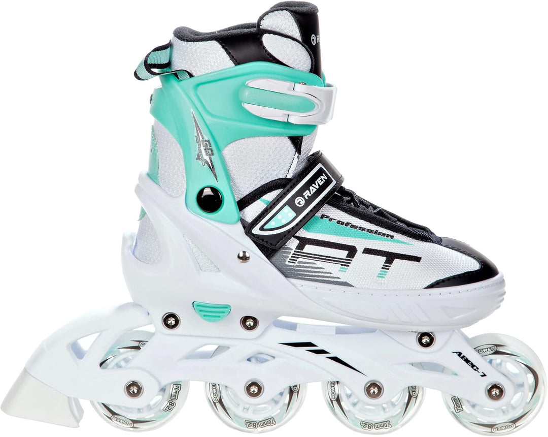Inline Skates Inliner Raven Profession White/Mint 38-42(25cm-27,5cm), White/Mint 38-42(25cm-27,5cm)