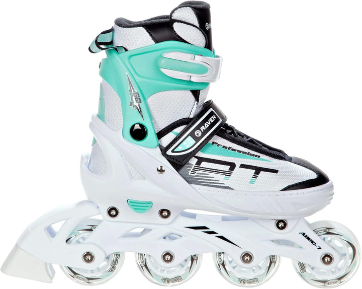 Inline Skates Inliner Raven Profession White/Mint 38-42(25cm-27,5cm), White/Mint 38-42(25cm-27,5cm)
