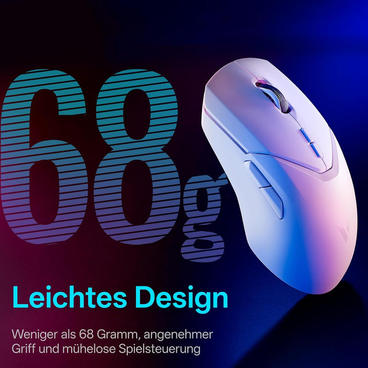 Rapoo VT9Pro 4K Kabellose Gaming-Maus mit PAW 3398 Sensor, 26000 DPI, 4000Hz Abfragerate, 0.25ms Rea