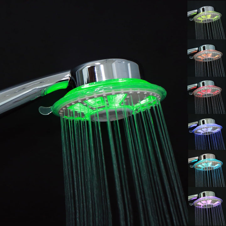 Duschkopf Farbwechsel, LED Duschkopf mit Lichter, Duschkopf mit LED Licht, Handbrause Duschkopf mit
