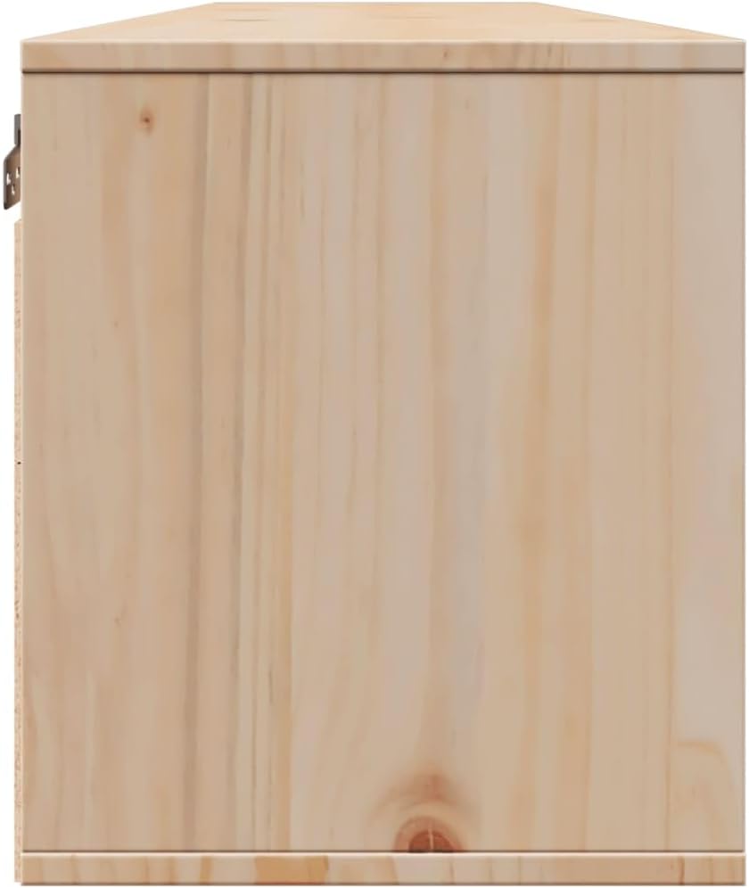 vidaXL 2X Massivholz Kiefer Wandschrank Hängeschrank TV Schrank Fernsehschrank Lowboard Fernsehtisch
