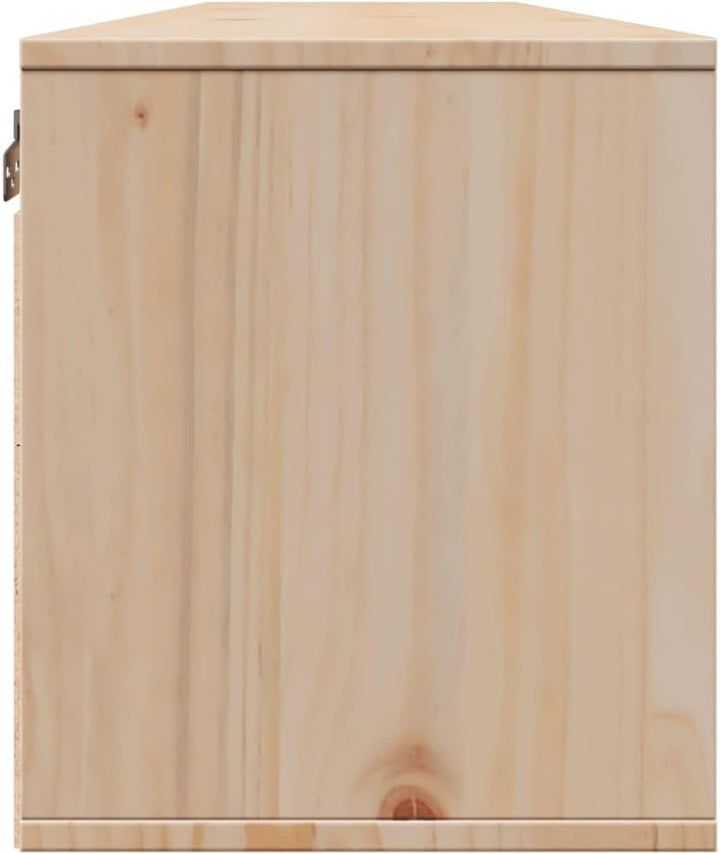 vidaXL 2X Massivholz Kiefer Wandschrank Hängeschrank TV Schrank Fernsehschrank Lowboard Fernsehtisch