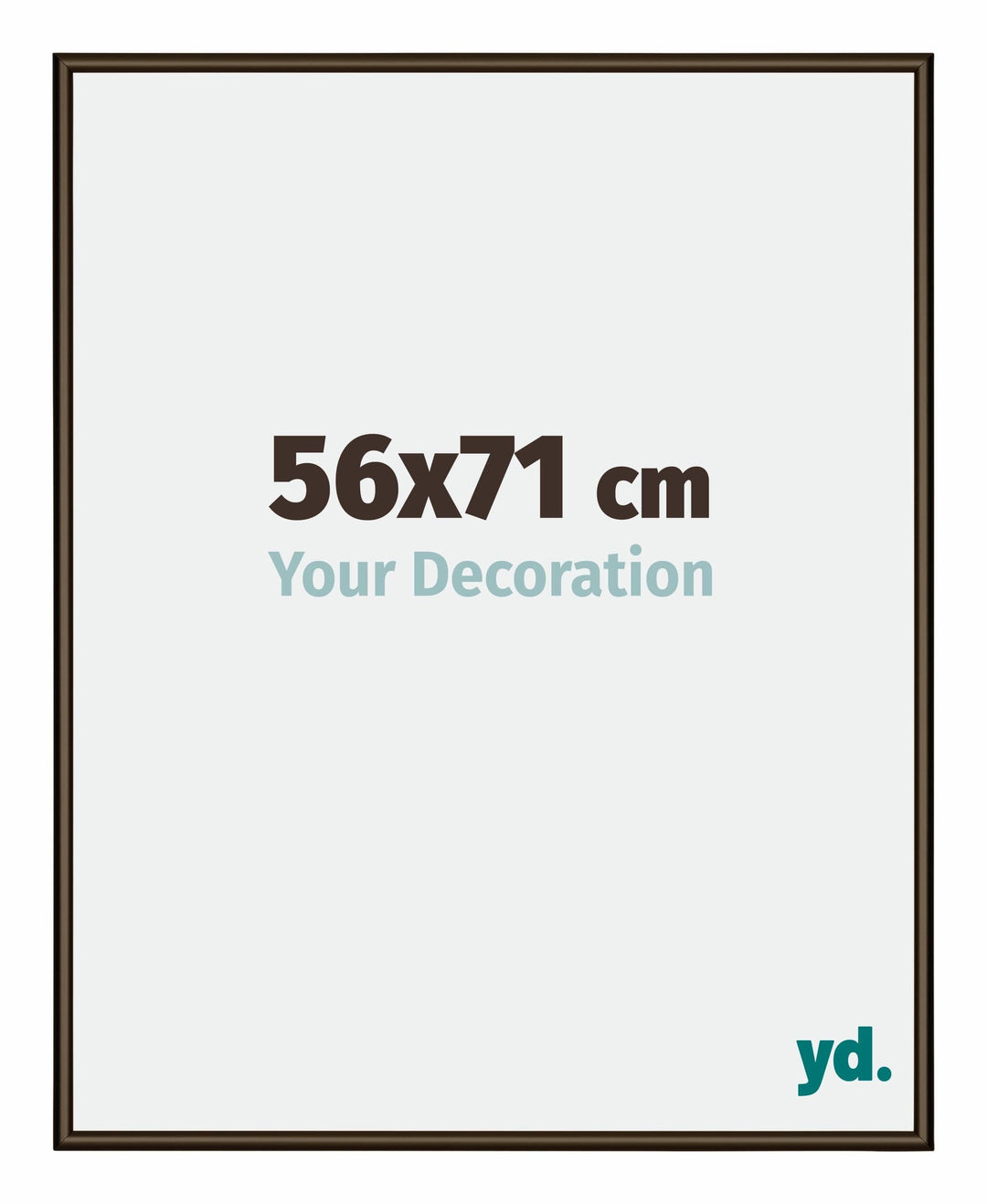 yd. Your Decoration - Bilderrahmen 56x71 cm - Bilderrahmen aus Aluminium mit Acrylglas - Antireflex