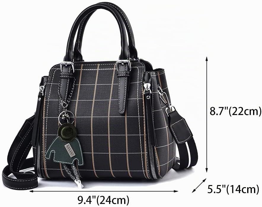 BUKESIYI Damen Tasche Umhängetasche Handtasche Frauen Klein Schultertasche Weekender Lack PU Leder C