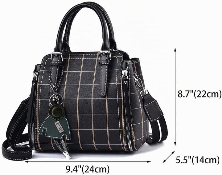 BUKESIYI Damen Tasche Umhängetasche Handtasche Frauen Klein Schultertasche Weekender Lack PU Leder C
