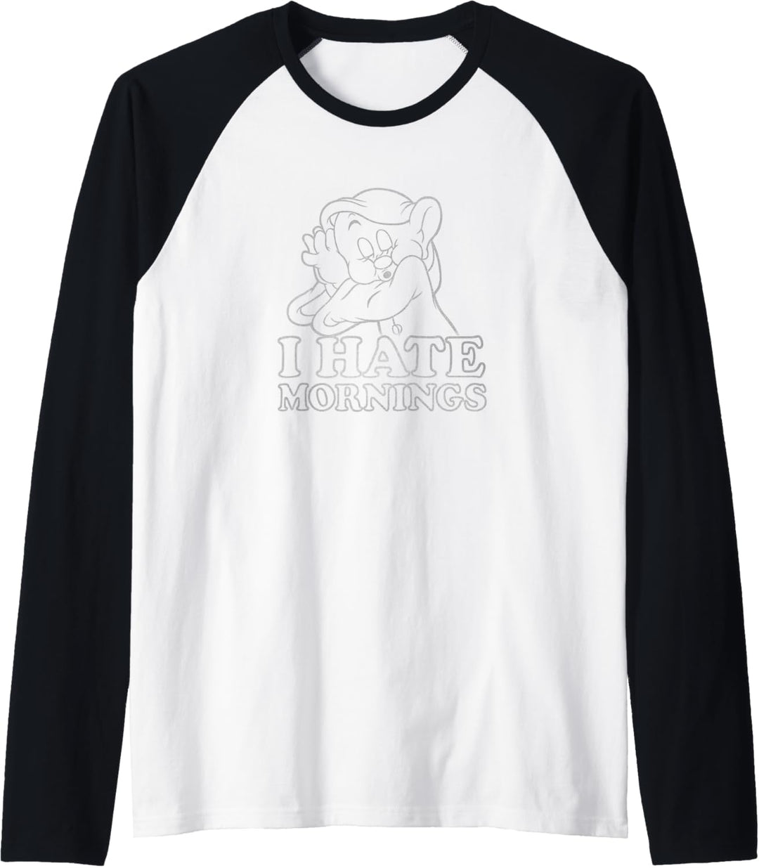 Disney Snow White Dopey I Hate Mornings Raglan