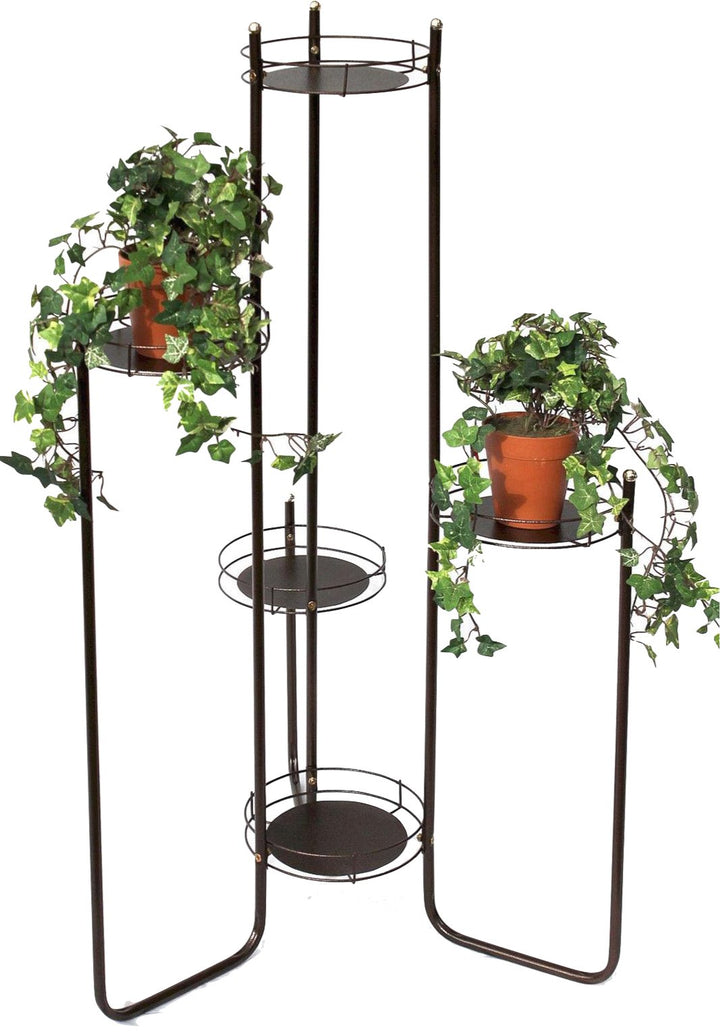 DanDiBo Blumentreppe Metall 102 cm Blumenständer mit 5 Ablagen Art.4A Blumenregal Blumensäule Pflanz