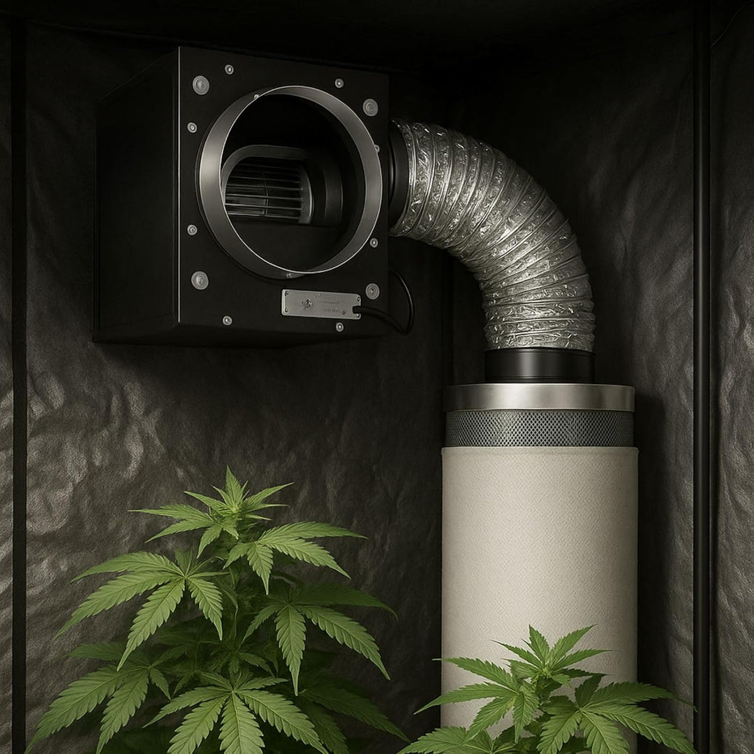 Weedness Grow Abluft Isolierte Absaugbox 1500 m3/h - Abluftventilator Rohrventilator Lüfter Growzelt