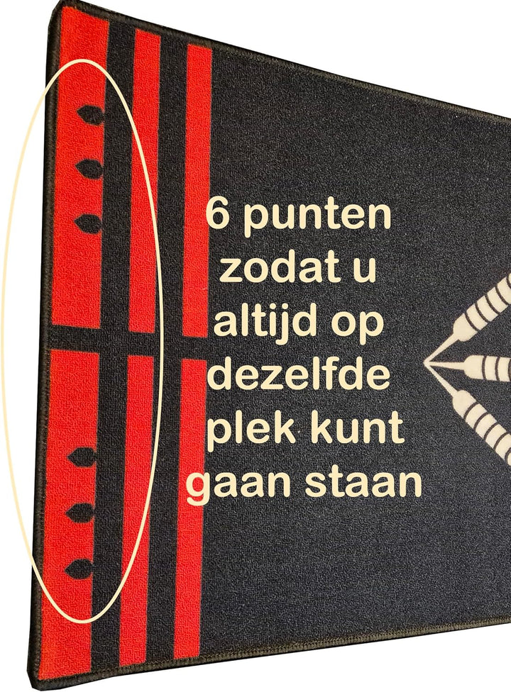 Dartteppich offizieller Abstand 80 x 240 cm