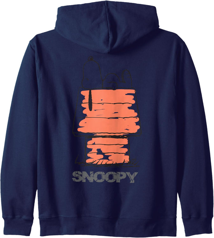 Haus mit Peanuts Snoopy-Logo Kapuzenjacke