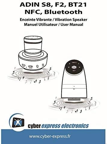 Cyber Express Electronics Vibrierende Lautsprecher Bluetooth NFC kabellos, wiederaufladbar 26 W Adin