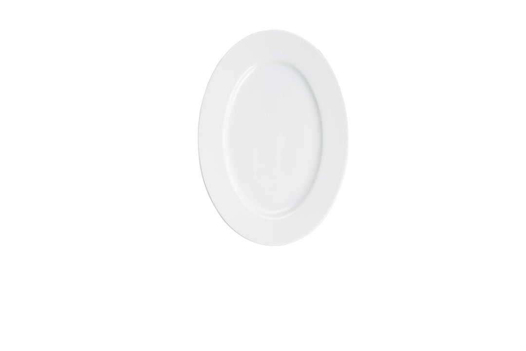 KAHLA Aronda Platte oval 23 cm | weisser Servierteller aus Porzellan Weiss Platte 23 cm, Weiss Platt